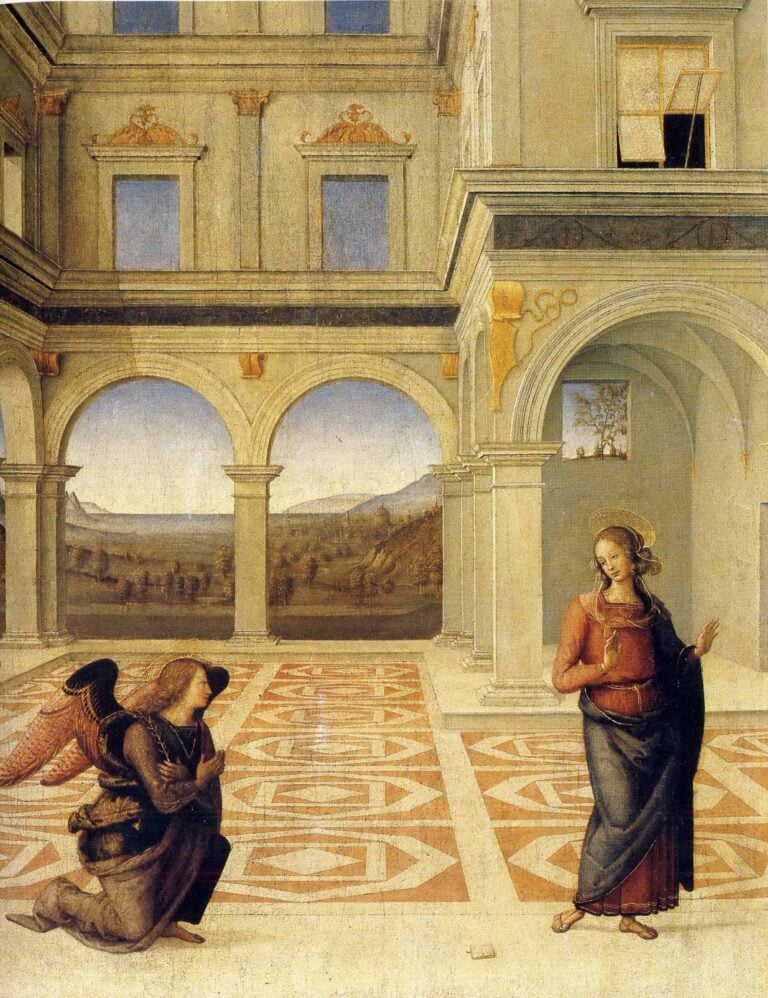 Perugino LAnnunciazione 1498 ca Collezione privata Il Perugino a Parigi. Raccontato da Vittoria Garibaldi