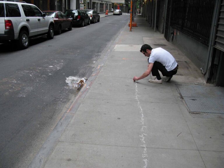 Progetto ULYSSES A LONG WAY PARIS Jean Christophe Norman Crossing New York 2008 ©Jean Christophe Norman Esplorazioni artistiche pedestri. La Biennale di Belleville