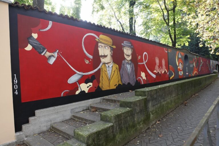 Seacreative per Campari Il decennio 1904 1914 Pao, Tawa, TvBoy brindano a Campari: undici interventi di street-art per la sede storica dell’azienda a Sesto San Giovanni, nel suo centodecimo compleanno