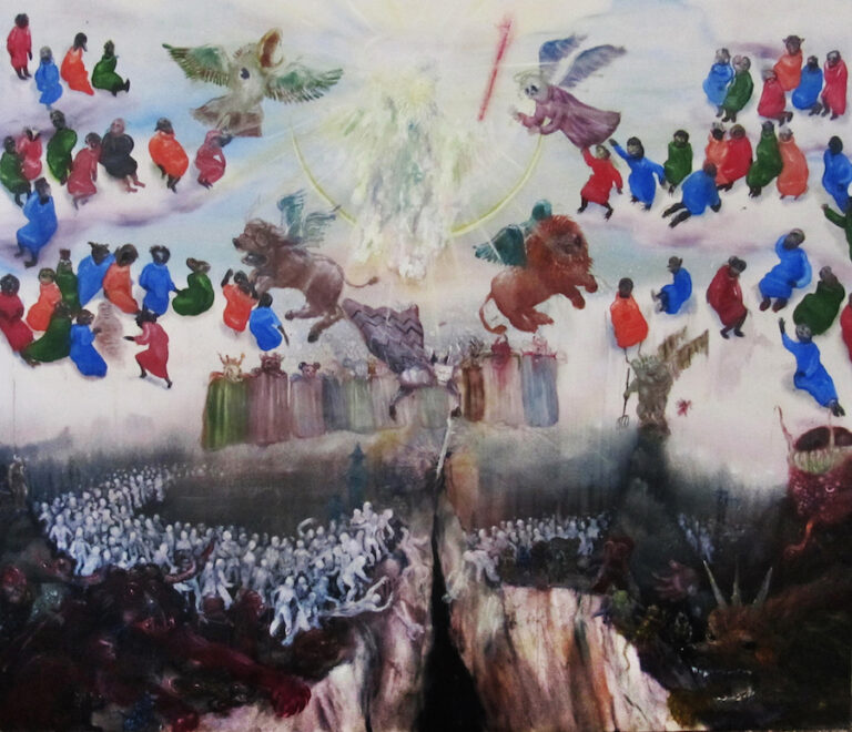 Thomas Braida, Armageddon, 2012, oil on canvas, 187 x 222 cm Courtesy the artist and Monitor, Roma
