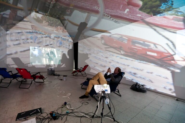 Trisha Baga and Jessie Stead, Oasis of the Seas (3D installation), 2014