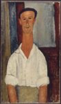 01 Amedeo Modigliani Gaston Modot 1918 olio su tela cm 92x53. Centre Pompidou Parigi Modigliani e la Scuola di Parigi. A Pisa