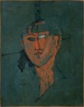 06 Amedeo Modigliani Testa rossa 1915 olio su cartone cm 54x42. Centre Pompidou Parigi Modigliani e la Scuola di Parigi. A Pisa