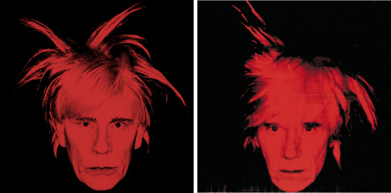 Andy Warhol Self Portrait Fright Wig 1986 Essere 10, 100, 1000 John Malkovich. Il fotografo Sandro Miller moltiplica l’identità del celebre attore: eccolo, a Chicago, nei panni di Warhol, Marylin, Dalì…  