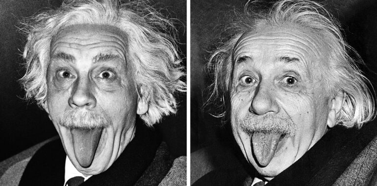 Arthur Sasse - Albert Einstein Sticking Out His Tongue (1951) - by Sandro Miller, 2014