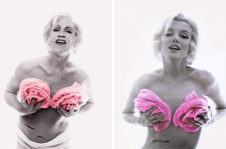 Bert Stern Marilyn in Pink Roses from The Last Session 1962 Essere 10, 100, 1000 John Malkovich. Il fotografo Sandro Miller moltiplica l’identità del celebre attore: eccolo, a Chicago, nei panni di Warhol, Marylin, Dalì…  