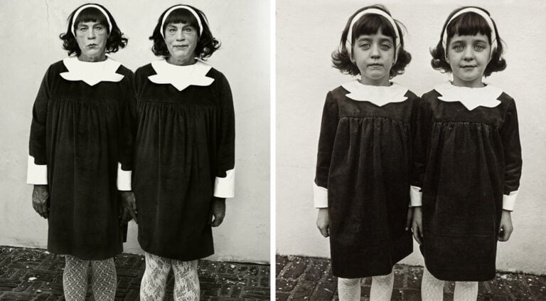 Diane Arbus Identical Twins Roselle New Jersey 1967 Essere 10, 100, 1000 John Malkovich. Il fotografo Sandro Miller moltiplica l’identità del celebre attore: eccolo, a Chicago, nei panni di Warhol, Marylin, Dalì…  