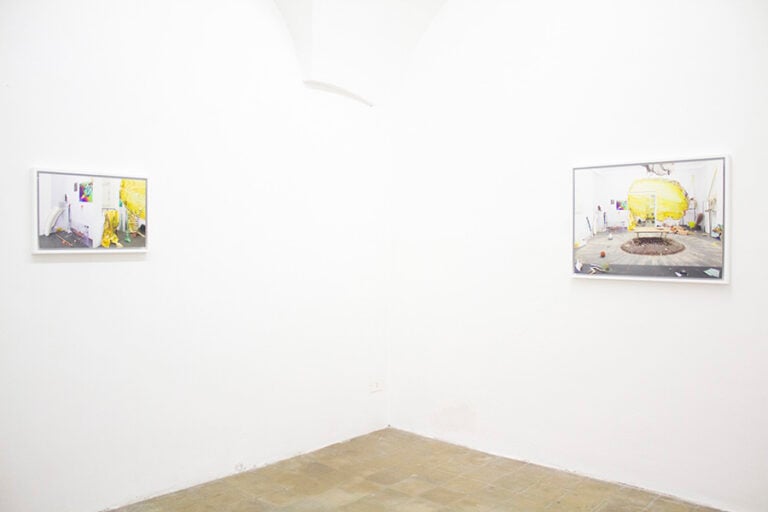 Emmanuelle Lainé Non ingannare la pienezza delle mie capacità veduta della mostra presso la Galleria CollicaLigreggi Catania 2014 2 Emmanuelle Lainé. Una mostra che è a Catania, o forse a Bruxelles