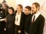 Foto di gruppo per i vincitori del Furla Maria Iorio e Raphaël Cuomo vincono il Premio Furla 2015, nell'anno della decima edizione. Ma Vanessa Beecroft sceglie Gian Maria Tosatti