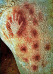Grotta del Pech Merle a Cabrerets impronte risalenti all’uomo di Cro Magnon 25.000 20.000 a.C. Artecucina: la mano nell’arte e il raviolo di Pietro Leemann