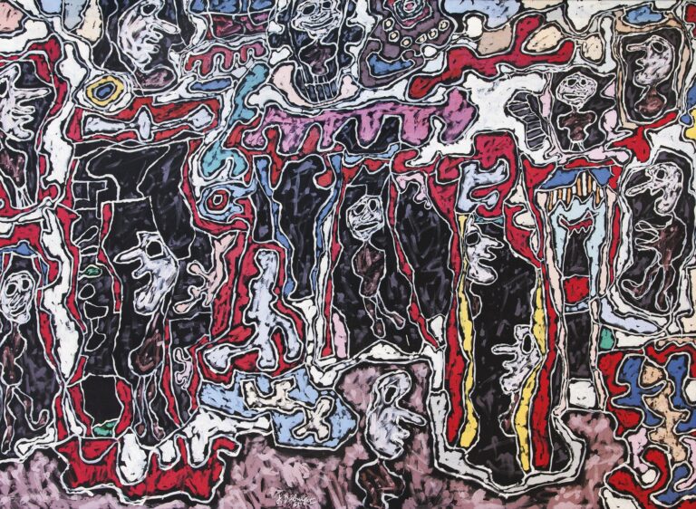 Jean Dubuffet Cité Fantoche Un “francobollo” di Jasper Johns alla cifra record di 36 milioni di dollari. Ecco tutti i risultati dell’asta newyorkese di arte contemporanea da Sotheby’s