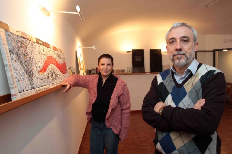 Lina Marigliano e Alberto DAngelo i fondatori de Ilfilodipartenope Ilfilodipartenope. Quando il libro è un’arte