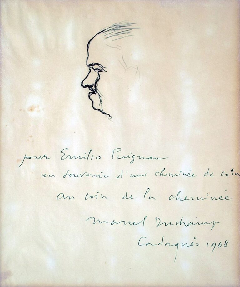 Marcel Duchamp – Emilio Puignau alcalde de Cadaques 1968. Archivio Pere Vehi Cadaques. Duchamp, Dalí e Man Ray. Per la prima volta in Cile