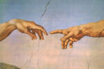 Michelangelo Buonarroti Creazione di Adamo 1510 11 Artecucina: la mano nell’arte e il raviolo di Pietro Leemann