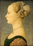 Piero del Pollaiolo Ritratto di giovane donna 1470 1475 ca. ©Milano Museo Poldi Pezzoli Poche opere per una grande mostra. L’arte dei Pollaiolo, maestri del Quattrocento