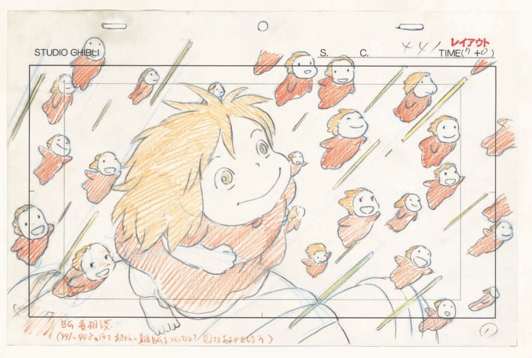 Ponyo on the Cliff by the Sea © 2008 Nibariki GNDHDDT Studio Ghibli: quando il layout è incantato