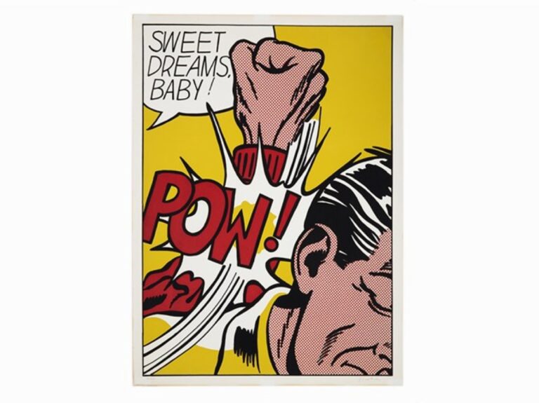 Roy Lichtenstein Sweet Dreams Baby 1965 La settimana delle aste newyorkesi si chiude con il debutto di Auctionata, piattaforma di aste online che ora entra nel mercato “terrestre”