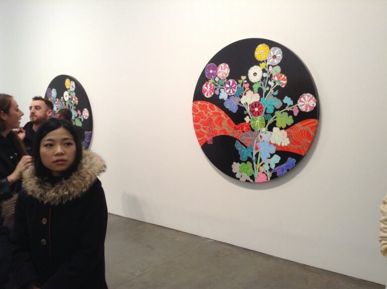 Takashi Murakami Gagosian New York 2014 15 Tante immagini dall’opening di Takashi Murakami da Gagosian New York. Ovvero ricreare un tempio in uno dei “templi” dell’arte contemporanea