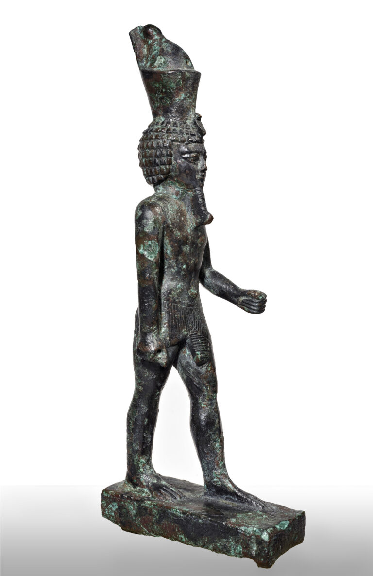 Bronzetto votivo raffigurante Neferhotep Museo Civico Archeologico di Bologna photo Marco Ravenna Alberto Giacometti. A Nuoro come non lo avete mai visto 