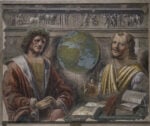 Donato Bramante Eraclito e Democrito 1486 87 Milano Pinacoteca di Brera Bramante a Milano. Le arti in Lombardia a fine Quattrocento