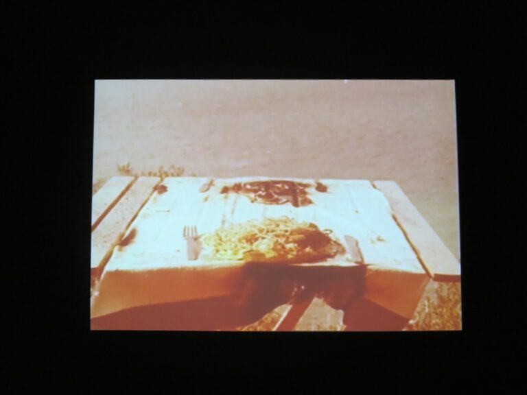 Gianfranco Baruchello Cold Cinema – veduta della mostra presso La Triennale di Milano 2014 7 xl John Latham & Gianfranco Baruchello. Unione agli antipodi, in Triennale