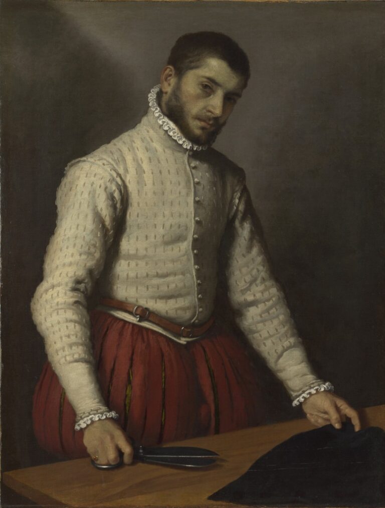 Giovanni Battista Moroni Il sarto 1565 70 olio su tela 99.5 x 77 cm The National Gallery Londra. Foto © The National Gallery Londra xl Giovanni Battista Moroni in trasferta inglese: lo sguardo del testimone