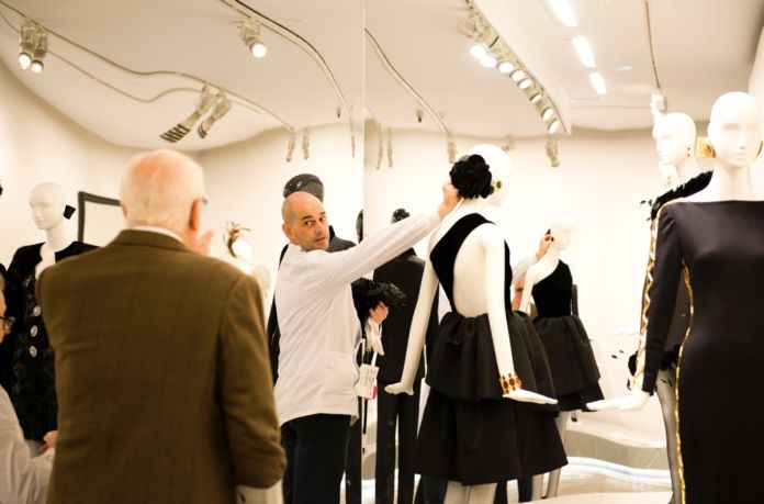 Hubert de Givenchy all'inaugurazione della mostra presso il Museo Thyssen-Bornemisza, Madrid 2014