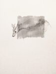 Michela de Mattei, Senza titolo (ètudes), 2014, penna acquarellata e trasferibili su carta, 19,5x27 cm