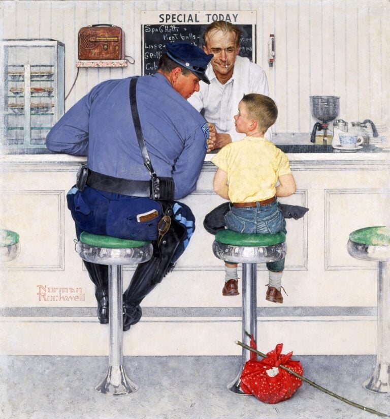 Norman Rockwell, The Runaway, 1958 - Collection of The Norman Rockwell Museum at Stockbridge