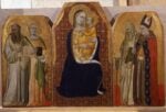 Puccio di Simone Madonna col Bambino in trono e quattro Santi Urbino Galleria Nazionale delle Marche Da Giotto a Gentile. Pittura e scultura a Fabriano tra Duecento e Trecento