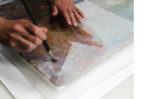 03 - Pellicola protettiva sulla superficie dipinta- restauro di un Monet alla National Gallery di Dublino