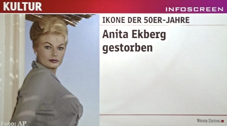 111 Tante immagini dell'omaggio di Vienna a Vittorio De Sica. Che non manca di ricordare gli amici scomparsi Francesco Rosi e Anita Ekberg