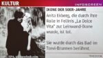 121 Tante immagini dell'omaggio di Vienna a Vittorio De Sica. Che non manca di ricordare gli amici scomparsi Francesco Rosi e Anita Ekberg