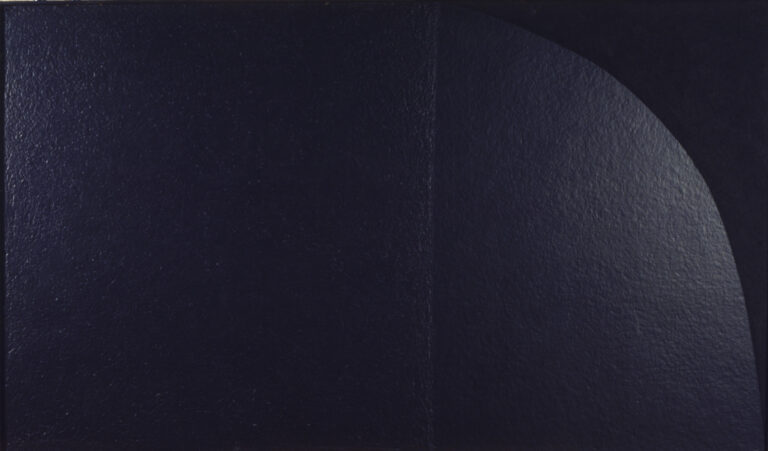 Alberto Burri Grande nero cellotex M2 s.d. 1975 cellotex e acrilico su tela Aureo Alberto Burri. Un omaggio colossale a Parma