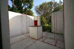 Alex Dorici, Installation Rope. 407 metri, 2014, corda rossa, dimensioni variabili, © Courtesy Buchmann Galerie Agra-Lugano and the artist; foto Cesare De Vita