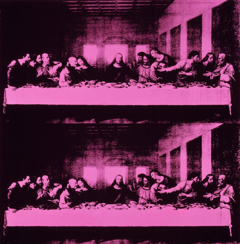 Andy Warhol, The Last Supper, acrilico su tela, 100 x 100 cm. Collezione Credito Valtellinese