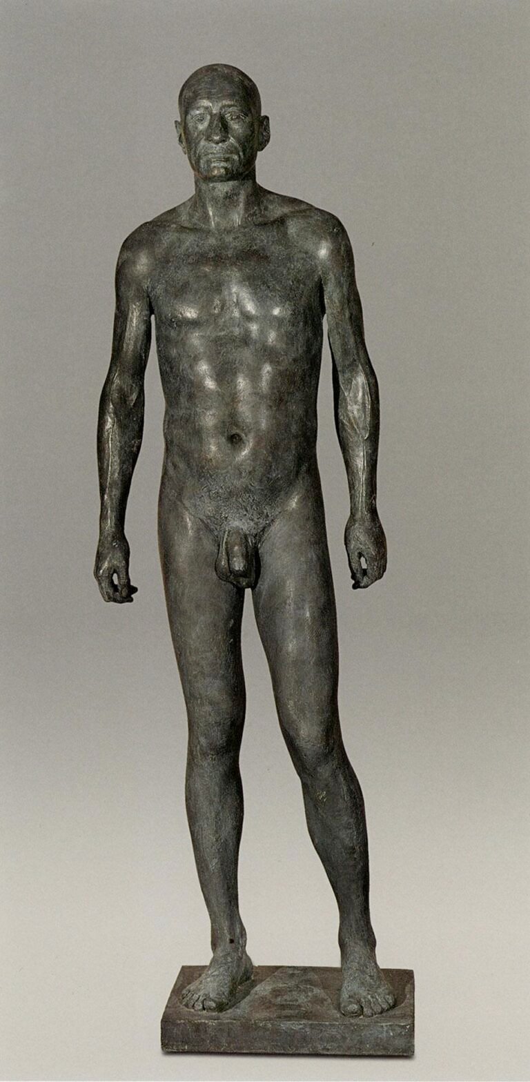 Antonio López García, Uomo, 2003 bronzo, cm 197 x 60 x 38 collezione privata