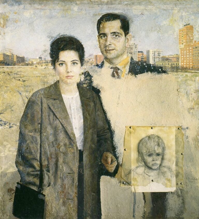 Antonio López García, Emilio e Angelines, 1965-1972 olio su tavola, cm 107 x 98,5 collezione privata