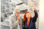 Christo e Jean Claude davanti al progetto per Over the river Christo e la lunga avventura sull’Arkansas. Il fiume da impacchettare, che gli abitanti vorrebbero tutelare. Ma il giudice federale dà ragione all’artista