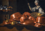 Evaristo Baschenis, Massaia con rami, olio su tela, 94x134, Collezione privata