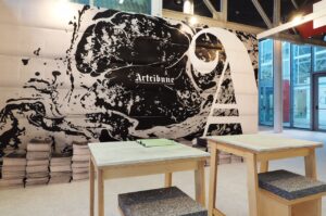 Bologna Updates: lo stand più stilish di Arte Fiera? Quello di Artribune, interpretato dal giovane designer Davide Aquini: ecco le immagini