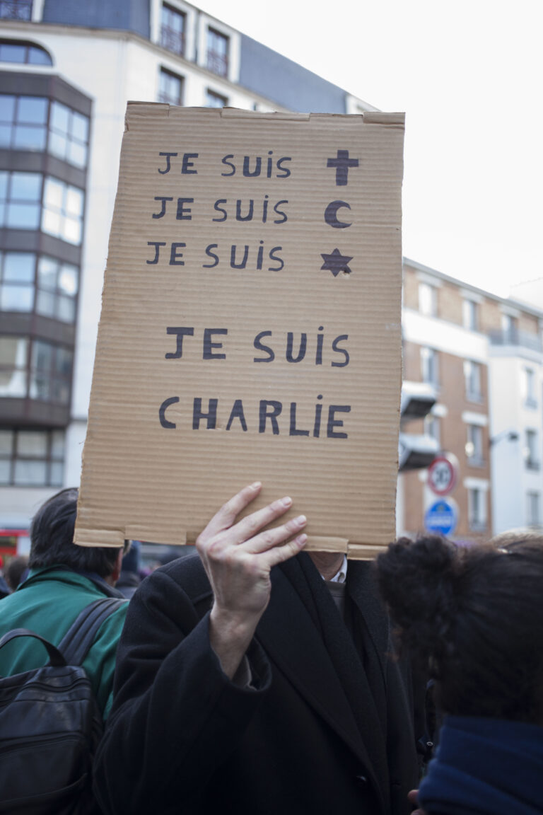 Parigi, la grande marcia per Charlie Hebdo - 11 gennaio 2015 - foto Cesar Mezzatesta