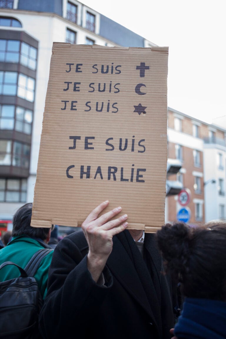 Parigi, la grande marcia per Charlie Hebdo - 11 gennaio 2015 - foto Cesar Mezzatesta