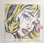 Roy Lichtenstein, Drawing for Girl with Hair Ribbon, 1965 - Collection André Bromberg - © Estate of Roy Lichtenstein : SIAE 2014