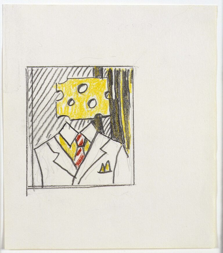 Roy Lichtenstein, Portrait. Study, 1977 - Private Collection - © Estate of Roy Lichtenstein : SIAE 2014