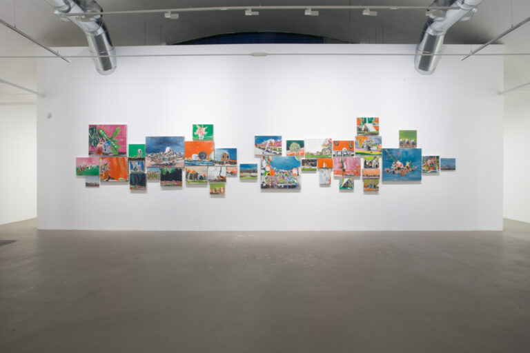 Santi Moix - Brooklyn Studio - veduta della mostra presso M77 Gallery, Milano 2014