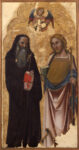 Vitale da Bologna, Sant'Antonio Abate e San Giacomo Maggiore, 1345-50 ca., tempera su tavola - trasportata su tela, 119 x 60 cm, Collezioni Comunali d'Arte, Bologna