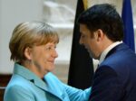 matto renzi e angela merkel pp Vertice Renzi-Merkel ai piedi del David. Indimenticabile meeting – con visita guidata – per la cancelliera. Ma qualcuno insorge: in pericolo la sicurezza della statua