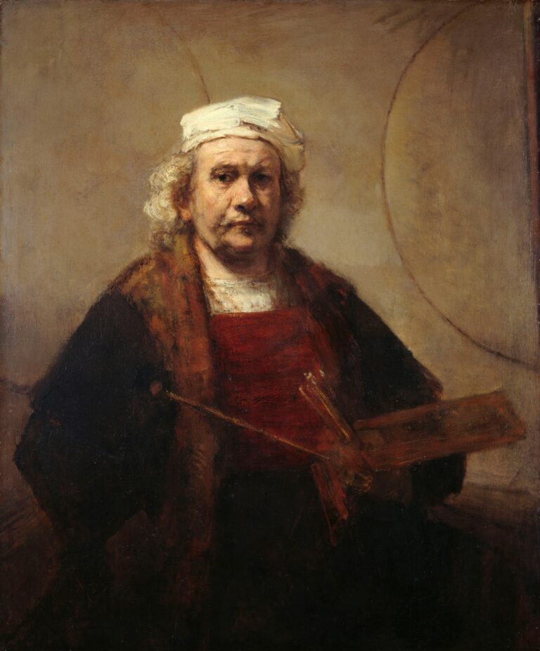 Rembrandt van Rijn, Autoritratto con due cerchi, c. 1665-1669 - Kenwood House, The Iveagh Bequest, London