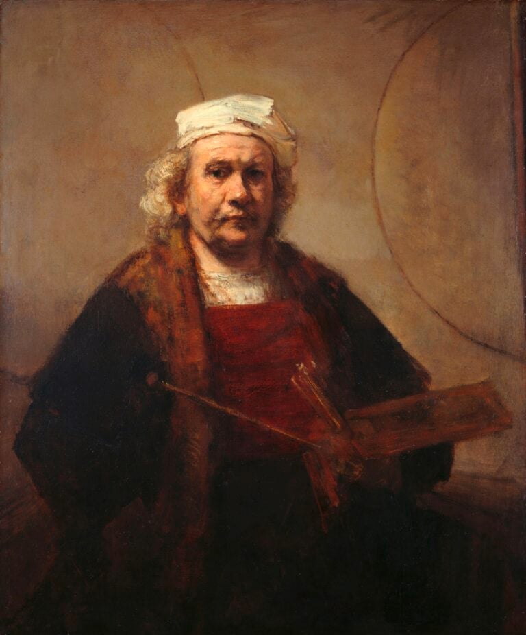 Rembrandt van Rijn, Autoritratto con due cerchi, c. 1665-1669 - Kenwood House, The Iveagh Bequest, London